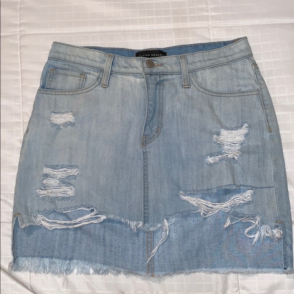 Mini jean skirt!